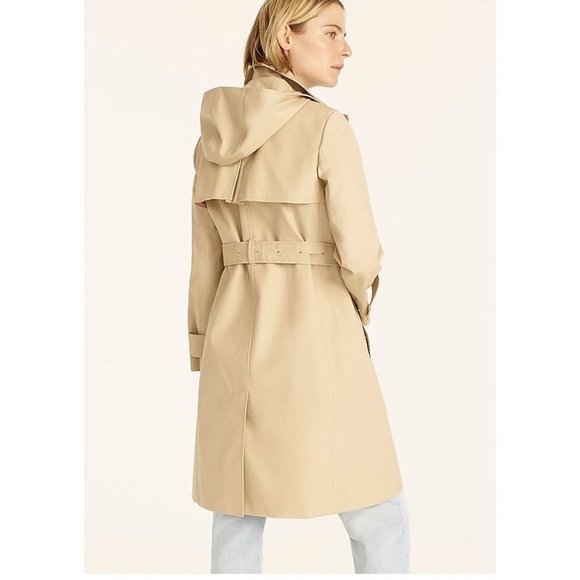 J. Crew Tan Trench Coat - Picture 3 of 12